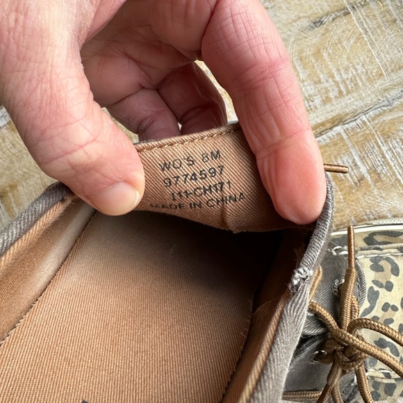 Sperry top sider- leopard print- size 8 - Picture 8 of 8